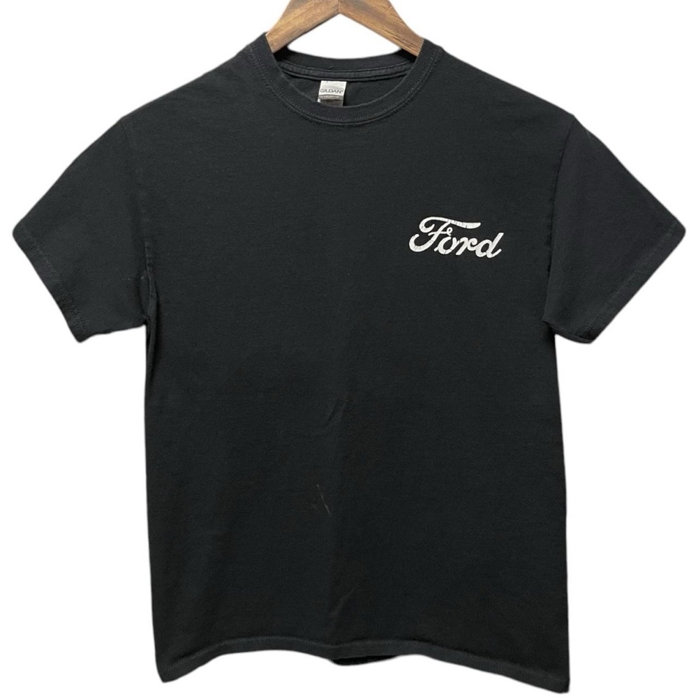Ford truck guy short sleeve crewneck casual automotive brand back graphic shirt
